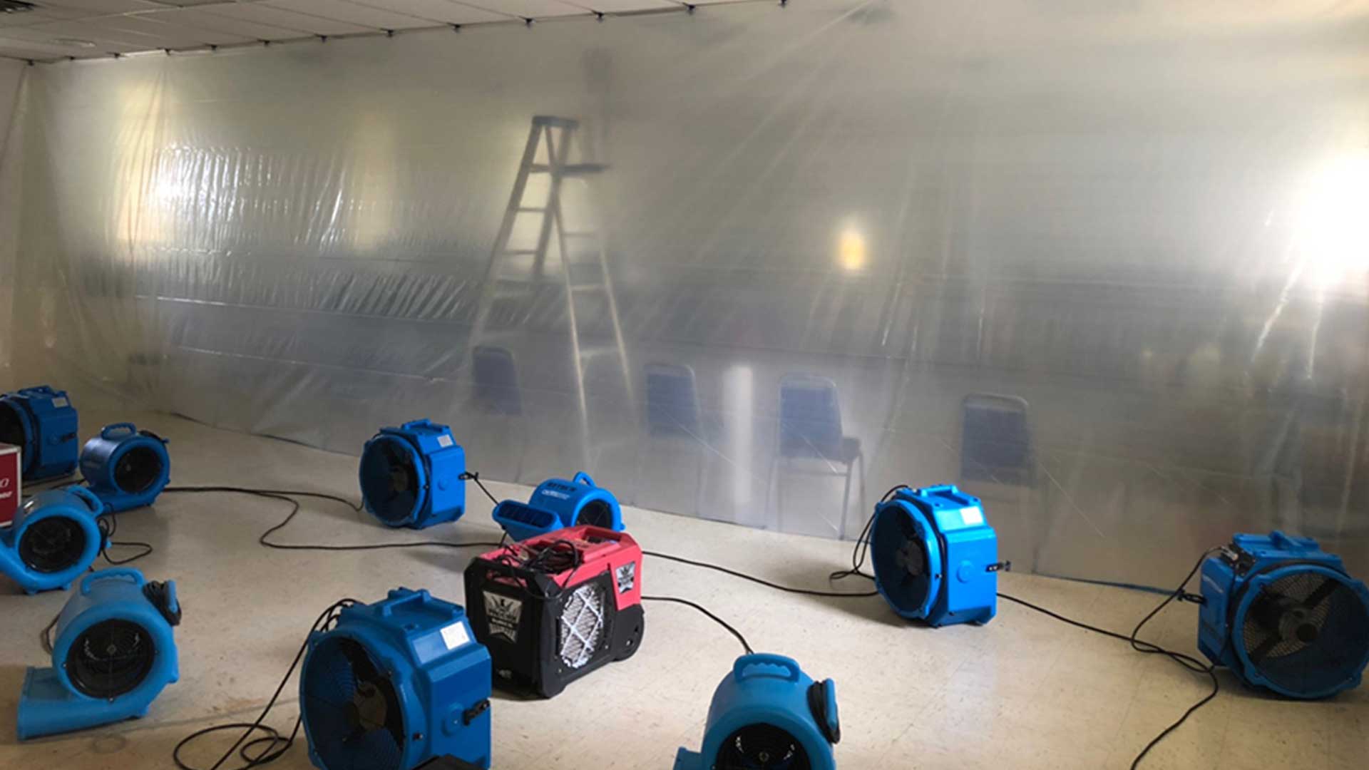 The drying process of mitigating water damage in Crown Point is crucial